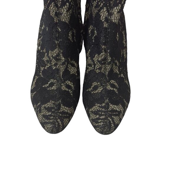 Giuseppe Zanotti Black Lace Pointy High Heel Boots Size 40 (US 10) - Picture 5 of 15